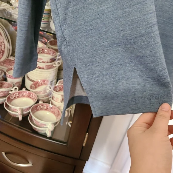 Lou & Grey Cowl Neck Marled Sweater Fleece Lined M - Picture 2 of 8